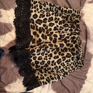 Leopard shorts